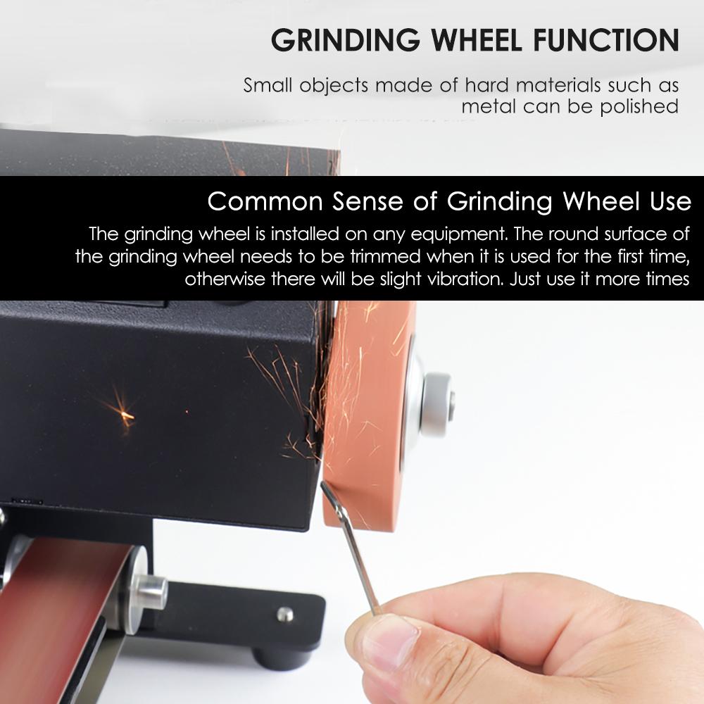 Мини-ленточный шлифовальный станок мощностью 350 Вт, электрический шлифовально-полировальный шлифовальный станок для сухой и влажной шлифовки, шлифовальный станок