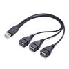 USB Splitter Cable 1 Male To 3 Female Power Extension Hub Adapter for Computer TV Charger Mouse Keyboards