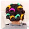 Donut Curlers Sleep Rollers: Big Wave Curls & Lazy Bangs Hair Bun Maker.