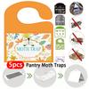 5 шт. Клейкие ловушки для пищевой моли с феромонами Prime Ловушки для моли в шкафу для одежды Магический ловитель моли для дома, кухни и одежды