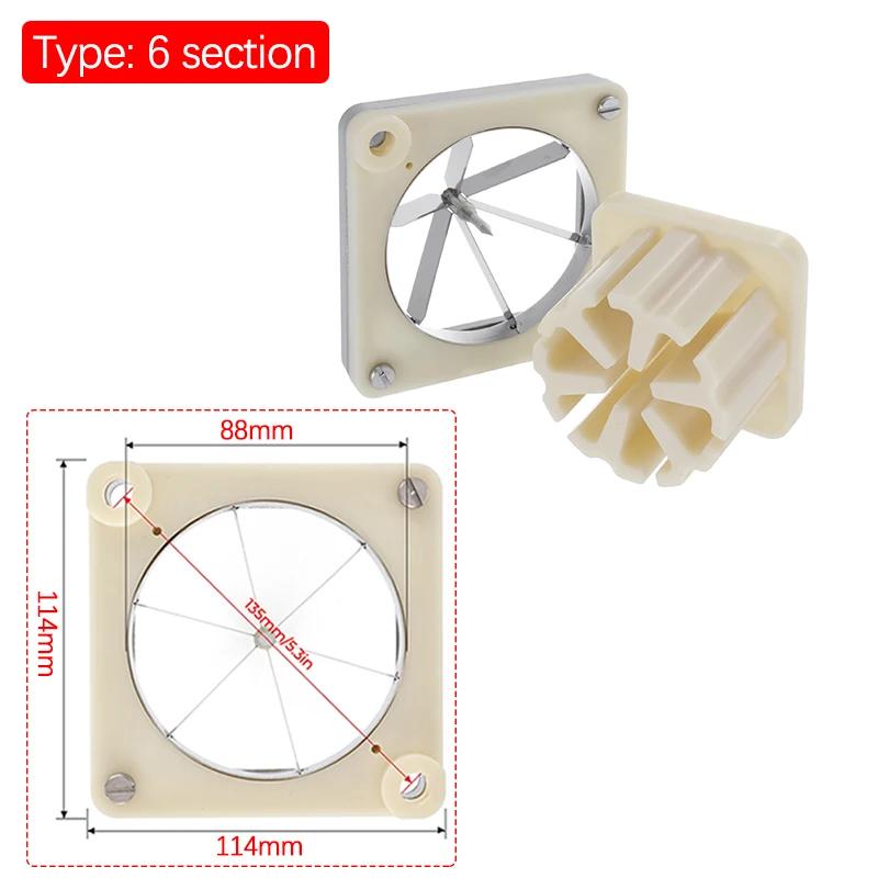 6.5/9.5/12.3mm French Fry Cutting Machine Blade Stainless Steel Cutting Vegetable Fruit Cucumber Radish Machine Parts 6/8Section