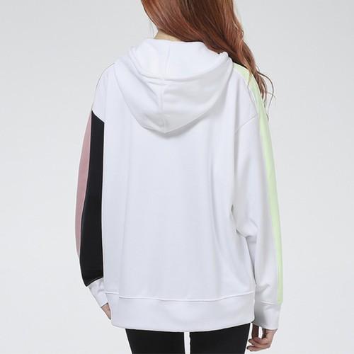 Nike Спортивная толстовка с капюшоном и блоками цвета для женщин Белая
