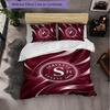 Servette FC Themed Bedding 3Pcs Duvet Cover Set Decorative Bed Linen For Teen Room Home Decoration