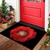 1 шт. красная роза Добро пожаловать коврик грязеотталкивающий противоскользящий коврик для пола машинная стирка впитывающий коврик для ванной для гостиной спальни ванной комнаты кухни