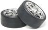 Tamiya OPTIONS Plated Wheels with Two D Tires HOP-UP OP.960 6-Spoke