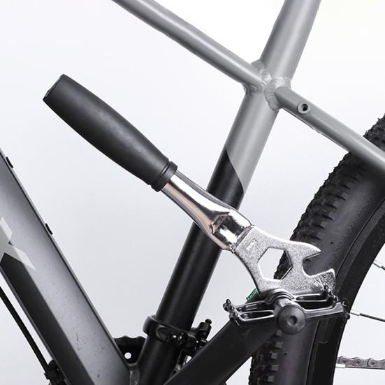 Ключ для педалей велосипеда с противоскользящей ручкой, прочная сталь 15/24 мм, инструмент для снятия педалей горного велосипеда, шоссейного велосипеда, инструмента для ремонта скутера