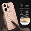 For Oppo Reno14 5G (Global) Case Carbon Fiber Textured Electroplated TPU Back Cover