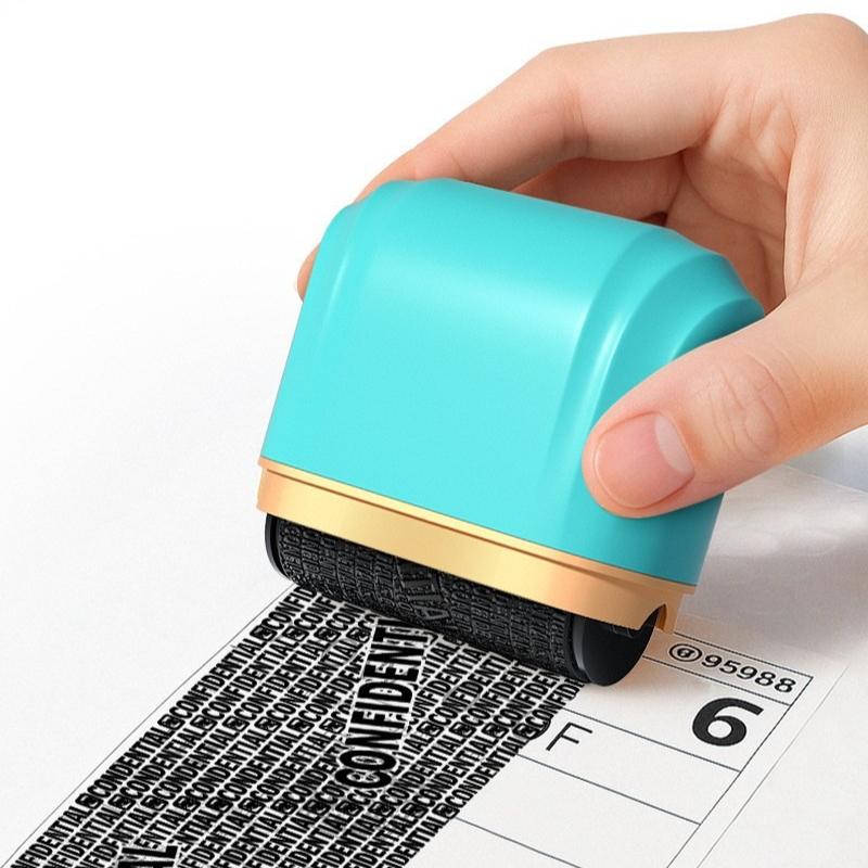 3 Colors Portable Privacy Roller Stamp – Identity Protection & Confidential Data Guard for Theft Prevention