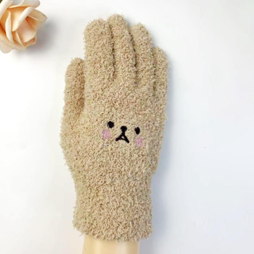 Gloves Bear Knitted Gloves Gloves Female Gloves Wool Mittens Full finger Gloves