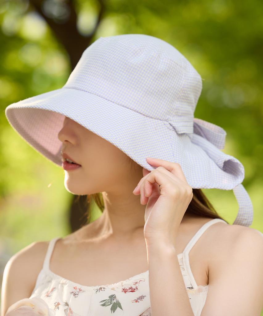 Шляпа с лентой в клетку Mimin Gentle Breeze (Выберите 1 из 2)