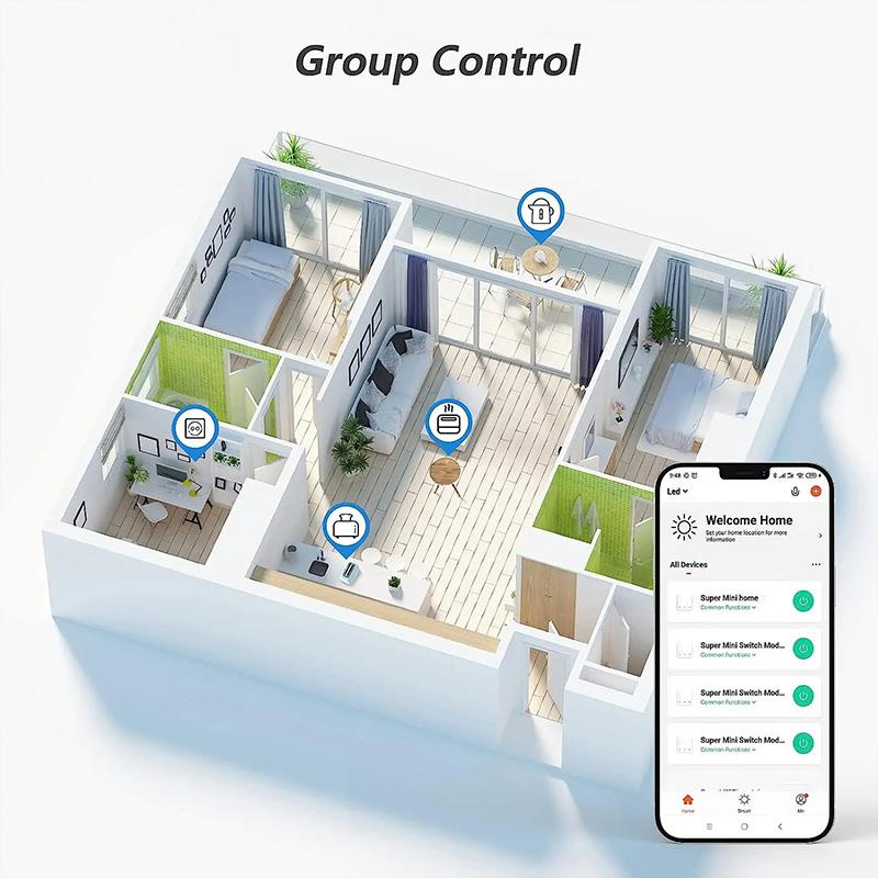 WiFi Smart Switch 16A/20A Timer Circuit Breaker 2-Way Control Yandex Alice Alexa Google Home APP Voice Control Automation Relay