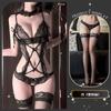Erotic underwear pure desire onesie female sexy lace in stock pajamas open crotch perspective uniform suit