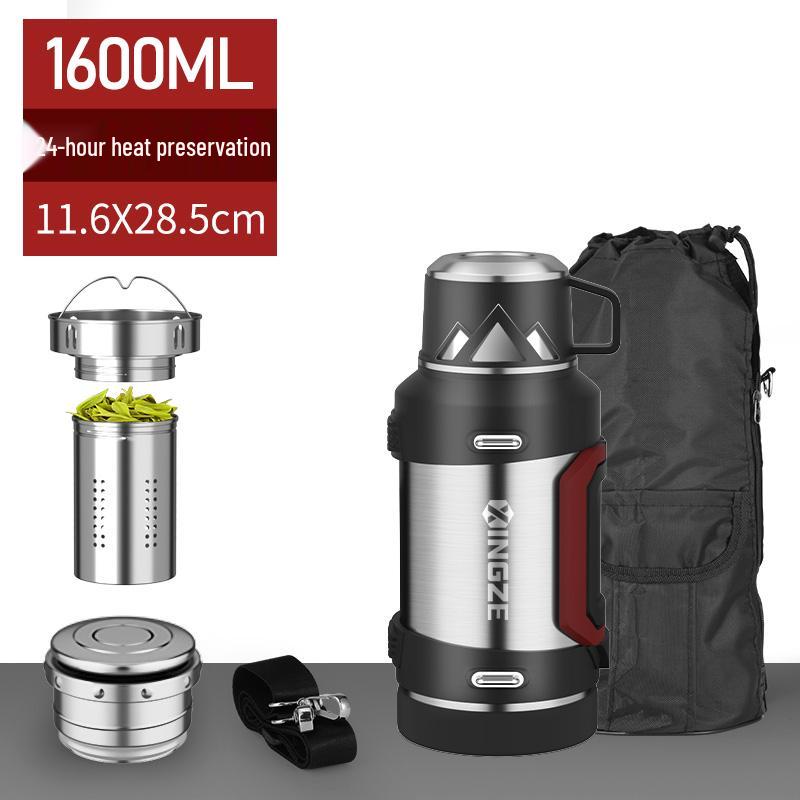 Large-Capacity Portable Thermos, 316 Stainless Steel, 3L & 5L Options, Ideal for Car Travel & Outdoor Use.
