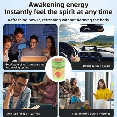 Травяной мятный ингалятор для носа, бодрящий и против сонливости