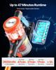 Cordless Vacuum Cleaner, 40KPA Max Suction, Rechargeable Anti-Tangle Stick Vacuum with LED Display Screen, Lightweight Handheld Vac with 47mins