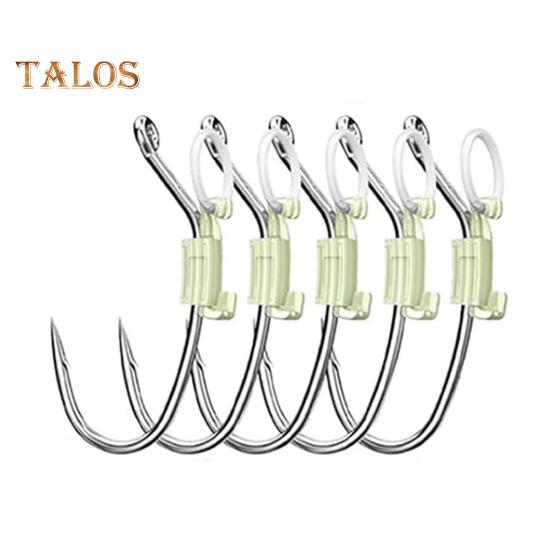5/15/25Pcs Luminous Live Shrimp Fixing Hook Heavy Duty Metal Barbed Fishhook Freshwater Saltwater Catfish Bass Fishing Hook Fishing Accessories