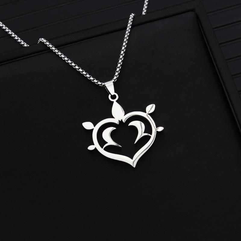 Модное ожерелье Genshin Impact из нержавеющей стали «Глаз Божий», семь элементов, игровая тема, ожерелье для мужчин и женщин, ювелирные изделия в стиле аниме для косплея