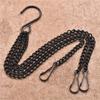 Iron Flower Basket Hanging Chain With Hook For Garden Home Decoration Multifunctional Black Chain DIY Fashion Garden Accessories