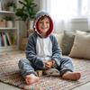 Piżama Onesie Kigurumi Kostium Przebranie Rekin Dzieci 95 - 105Cm
