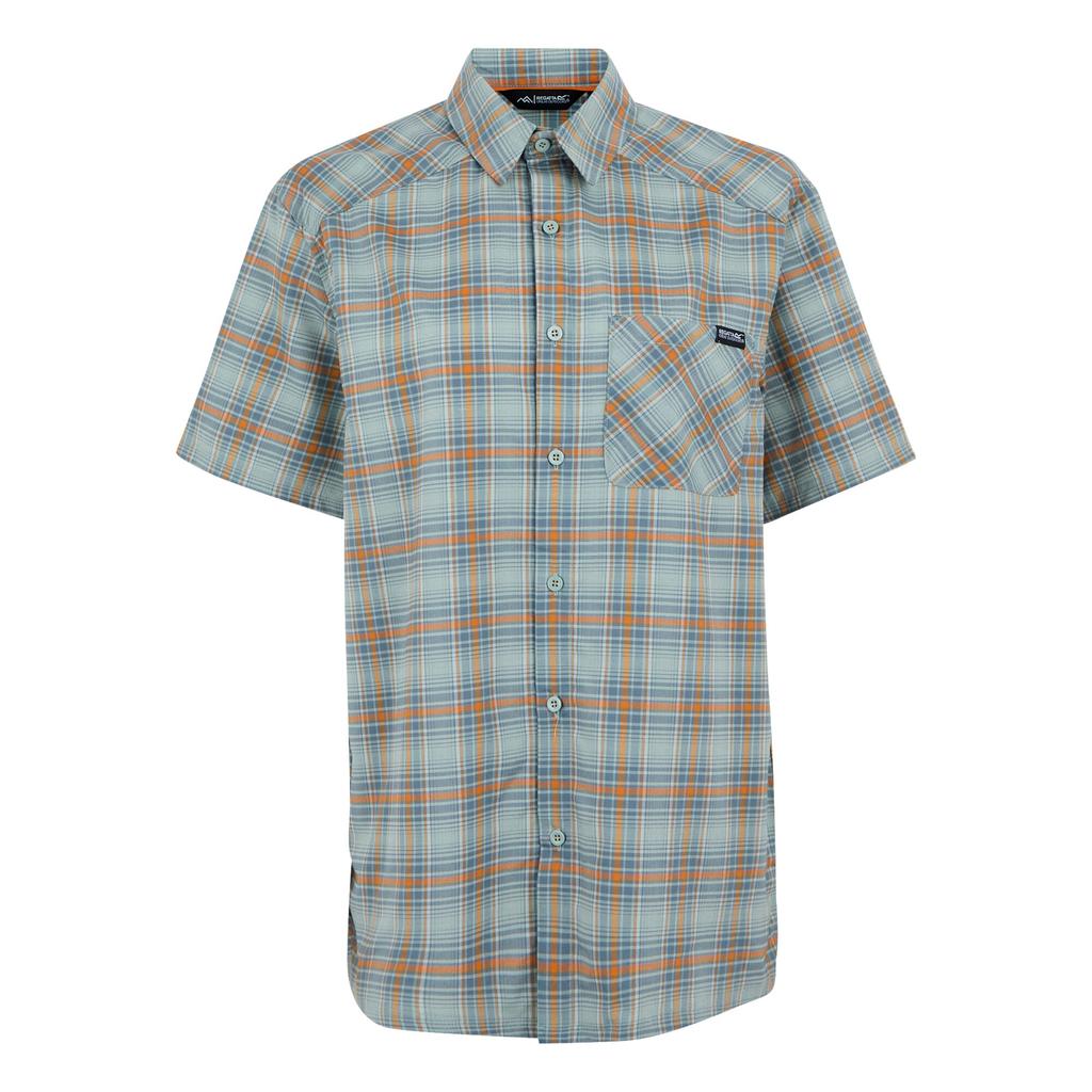 Regatta Mens Begarno Checked Short-Sleeved Shirt