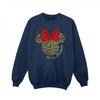 Girls Minnie Mouse Leopard Christmas Sweatshirt