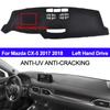 Car Dashboard Dash Mat Auto Car Dash Cover Anti-Sun for Mazda CX5 CX-5 2017-2018 Without Display Screen Left Hand Drive