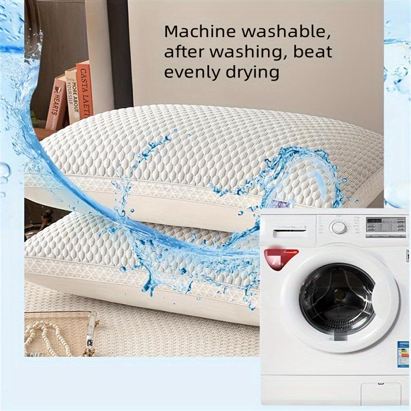 Cooling Fabric Fiber Sliky Ice Massage Cervical Pillow Sleep Aid Pillow Core Deep Sleep Adult Home Use Moisturewicking Household Pillow