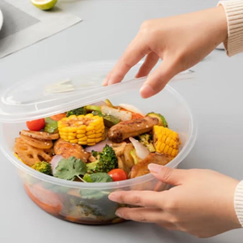 WS Disposable Food Containers with Flat Lids