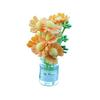 Mini Flower Vase Car Dashboard Decor Cute Center Console Accessory with Adhesive Realistic Micro-Landscape