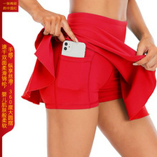 Быстросохнущая плиссированная спортивная юбка с защитой от просвечивания для бега, йоги, тенниса, бадминтона и гольфа