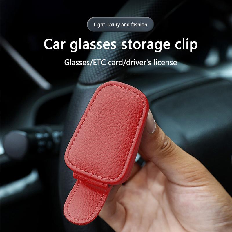 Car Interior Glasses Clip Sunshade Storage Brace Auto Accessories For Porsche Cayenne Panamera Macan 911 718 918 Taycan Boxster