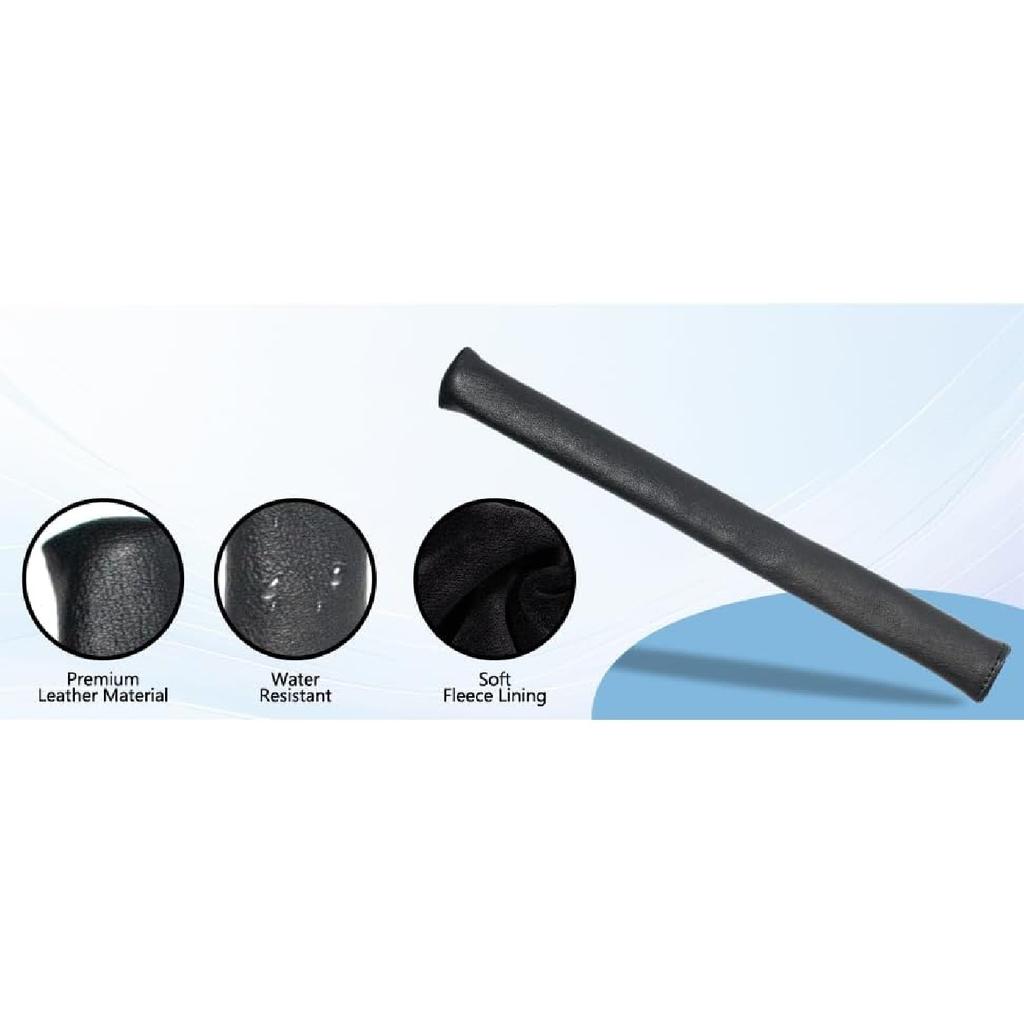 Leather Golf Alignment Stick Cover - Golf Headcover for Alignment Stick - Hold at Least 2 Sticks