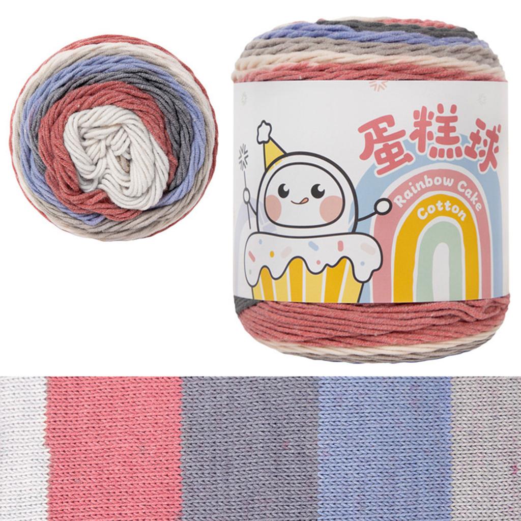 Knitting Yarn Gradient Cake Yarn Soft Yarn Gradient Crochet Yarn Cotton Yarn Fairyland Rainbow Yarn Knitting Accessories