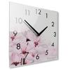 Modern wall clock for the living room, blooming flowers