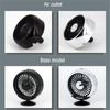 3 Speed Adjustable Mini Fan USB Car Fan Summer Air Outlet Cooling Fan LED Color Light Electric 5V Car Circulator Cooler
