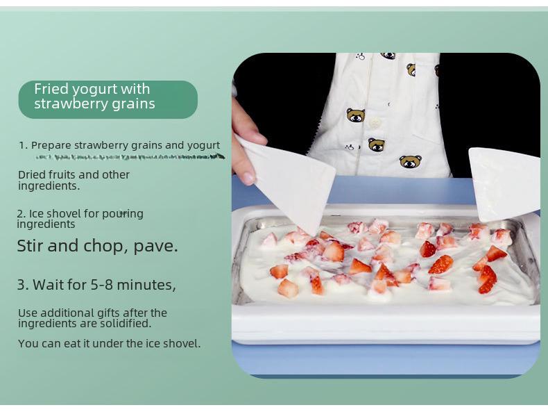 Компактная летняя мороженица и йогуртница из нержавеющей стали для детей