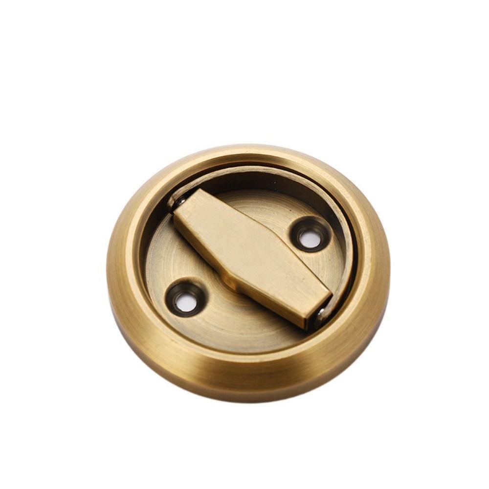 Wardrobe Furniture Lock Bolt Recessed Door Handle Lock Wardrobe Pulls Cabinet Knob Pull Ring Lock