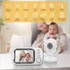 ZAIDER Baby Monitor with Pet SD Card Recording VOX Energy Baby Temperature 720P Night 2x 4x No Baby Alarm for Indoor Elderly Baby Shower Includes 32GB