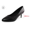 Elegant Womens High Heels Fashion Pointed Stiletto Womens Shoes Genuine Leather Stewardess Hotel Professional Black Work Shoes