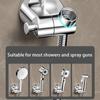 Durable Plastic Easy To Install Shower Head Bracket No Punching Adjustable Rotating Suction Cup Showerhead Holder Bathroom Supplies