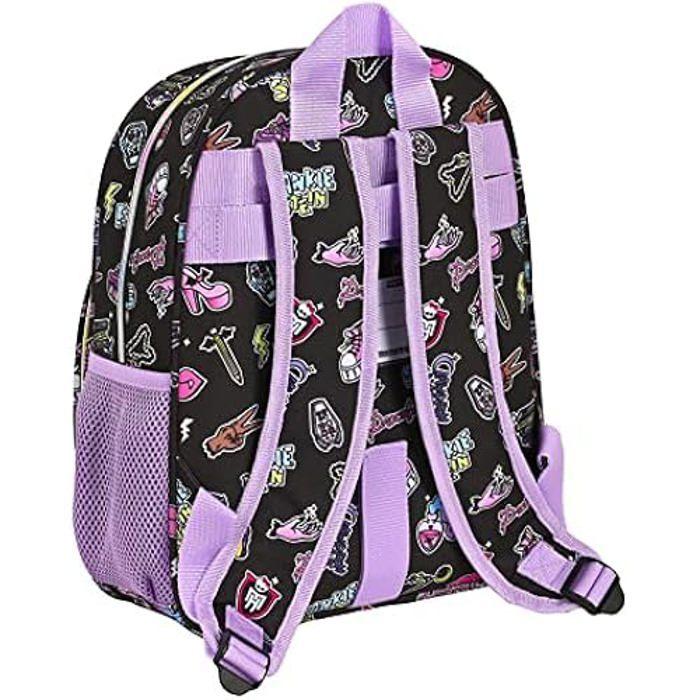 Safta MONSTER HIGH Sac à dos pour enfants de différents âges, confortable et polyvalent, qualité et résistance, noir 28 x 10 x 34