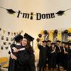 Glitter Decor Graduation Party Banner Reusable Graduation Hanging Banner  Party Supplies