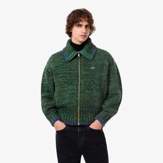 Men's Heavy Wide Collar Full Zip Jacket AH5343-55N