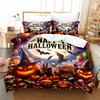 Happy Halloween Ghost 3D Print Bedding Set Soft Duvet Cover King Queen Twin Size Birthday Gift Fror Halloween Bedroom Decor