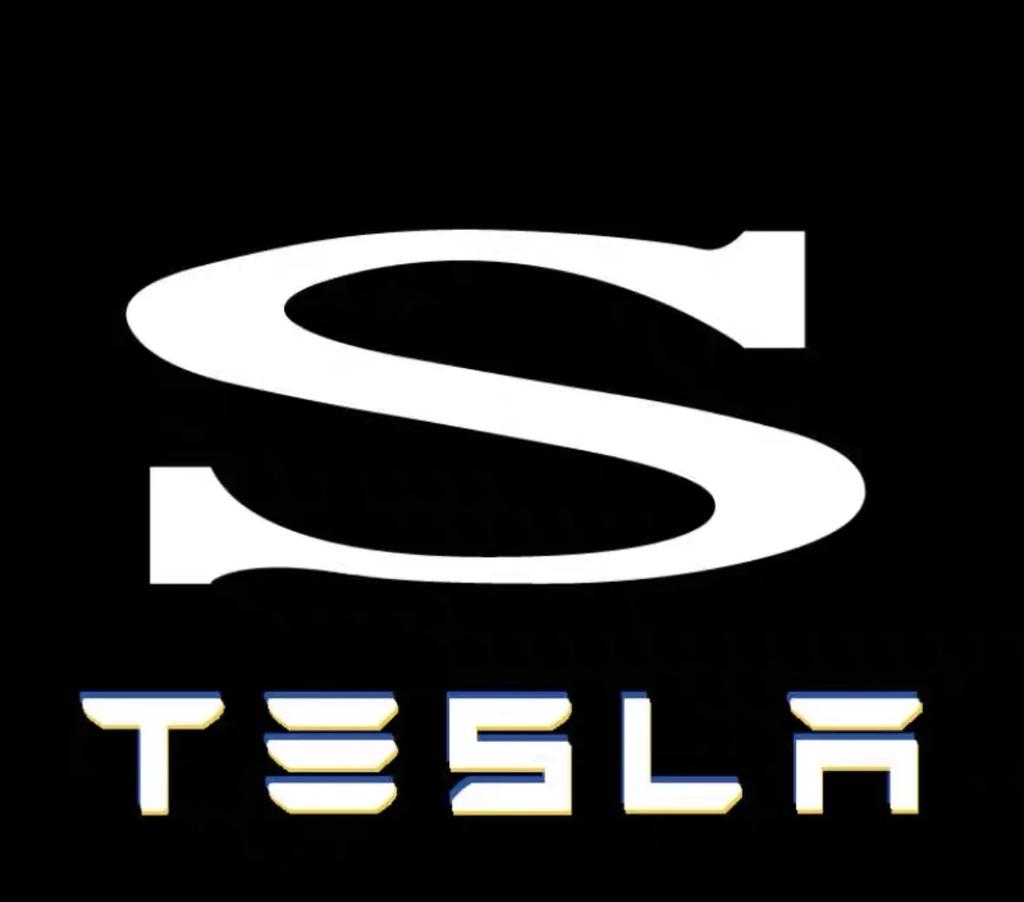 Car Sticker Tesla 2Pcs Car Door Projector LED Logo Welcome Lights Shadow Decoration Lamp for Tesla Model 3 Y Model X S Accessori