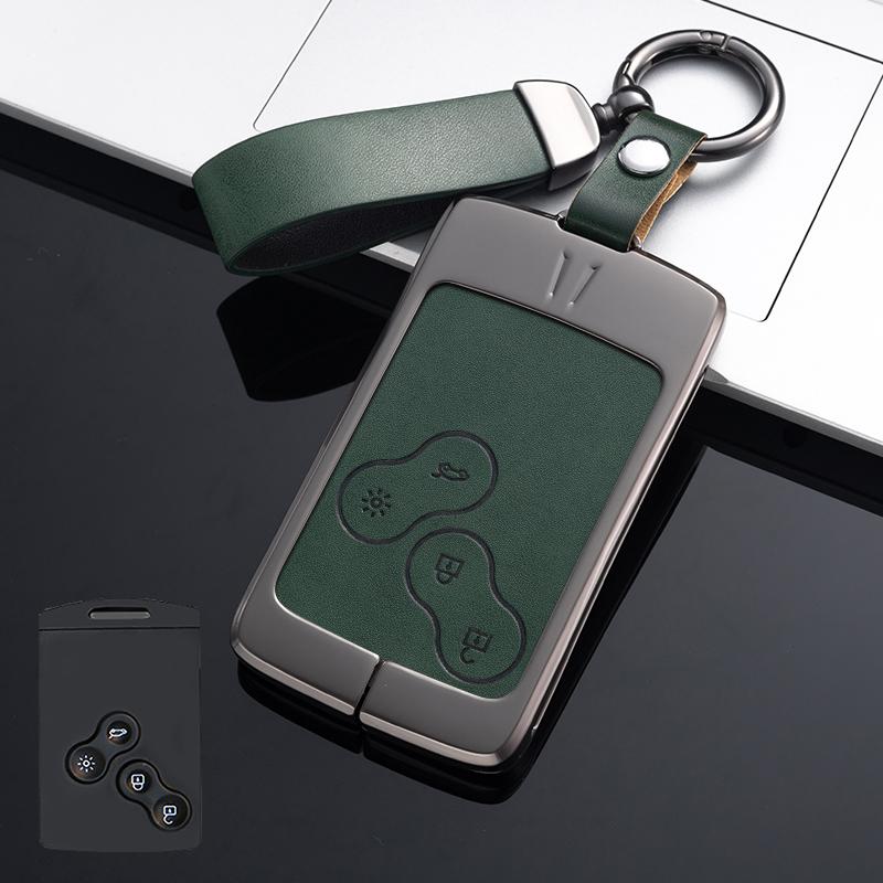 Чехол для ключей из цинкового сплава, брелок для Renault Duster Captur Clio Logan Megane 1 2 3 Koleos Scenic, аксессуары для ключей