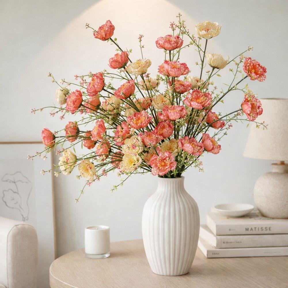 Realistic Artificial Butterfly Flower Fade-Resistant Floral Art Simulated Rhododendron Handmade Flower Arrangement Living Room