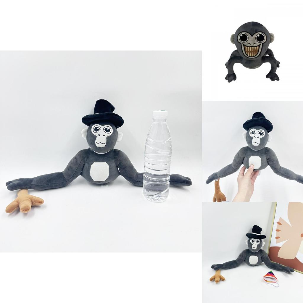 Adorable Gorilla Tag Monke Stuffed Animal Doll With Hat Short Plush 25cm