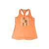 Letter Print Round Neck Sports Vest Women Tops Orange 748333-832