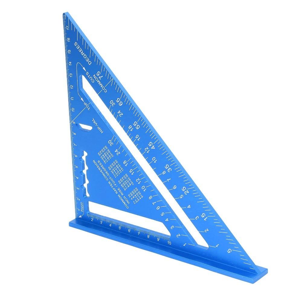 Clear Scale Rafter Square Tool Red Triangle Right Angle Ruler Woodworking Triangle Cabinetry